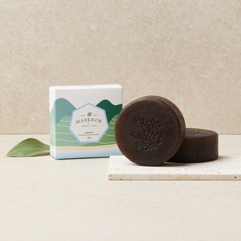 자연의 향기로 피부를 감싸는 맥녹 보성 녹차 비누 선물세트