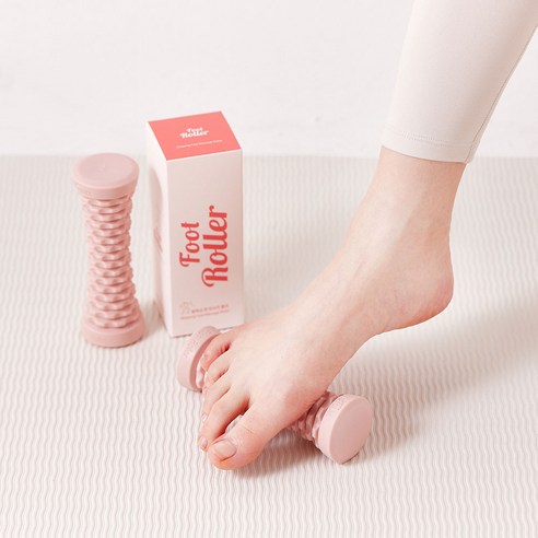핑크빛 힐링을 선사하는 포렉스 풋롤러 발 마사지기