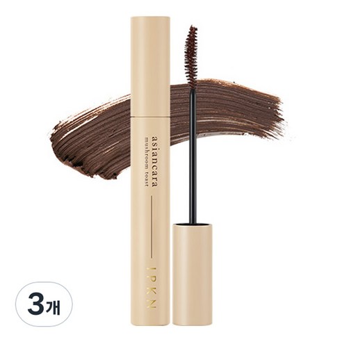 입큰 아시안카라 마스카라 7g, 1호 머쉬룸토스트 초코브라운, 3개