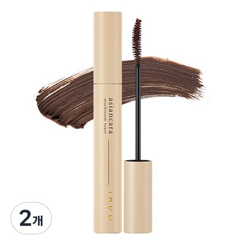 입큰 아시안카라 마스카라 7g, 1호 머쉬룸토스트 초코브라운, 2개