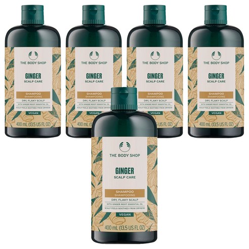 더바디샵 진저 스캘프 케어 샴푸, 400ml, 5개