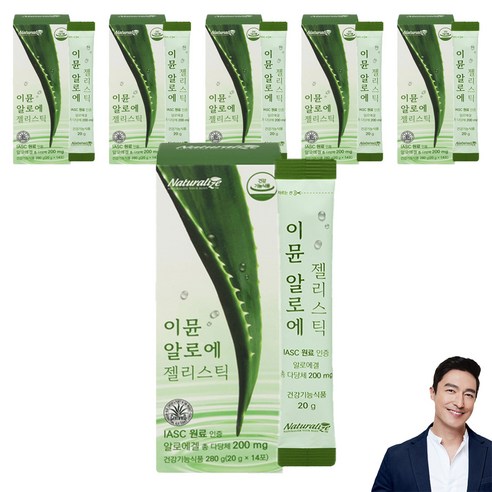 네추럴라이즈 이뮨 알로에 젤리스틱 14p, 280g, 6개