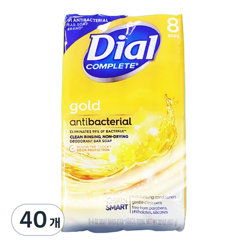 다이알 골드 비누 8p, 113g, 40개