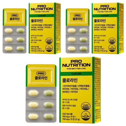 PRONUTRITION 정품 클로라인, 30정, 3개