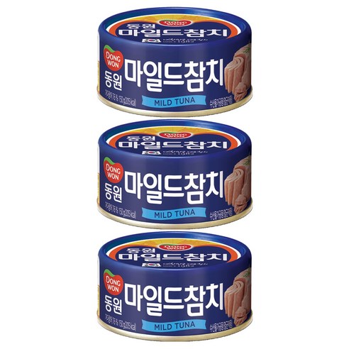 동원 마일드 참치, 150g, 3개