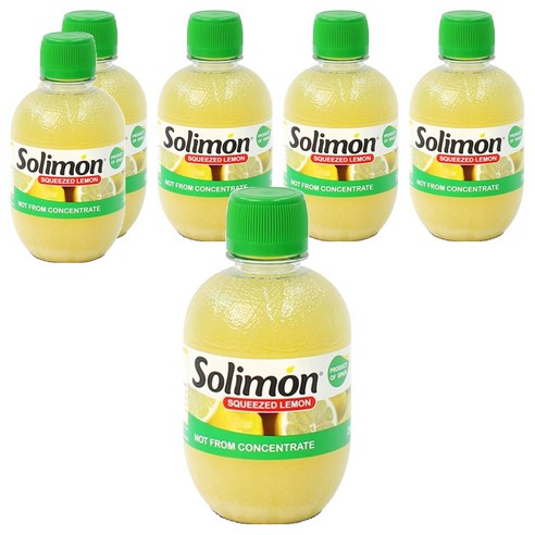 솔리몬 스퀴즈드 레몬즙, 280ml, 6개