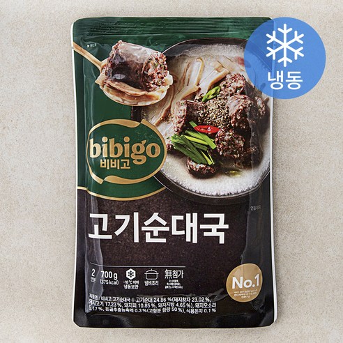 비비고 고기순대국 2인분 (냉동), 700g, 1개