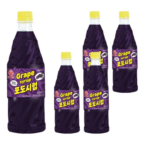 오쉐프 포도시럽, 1kg, 5개