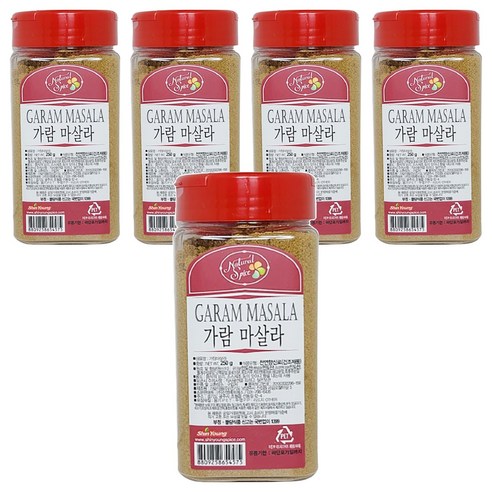 내츄럴스파이스 가람마살라, 250g, 5개