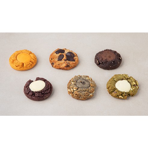 널담 고단백 아메리칸쿠키 100g x 6종 세트 (냉동), 600g, 1세트