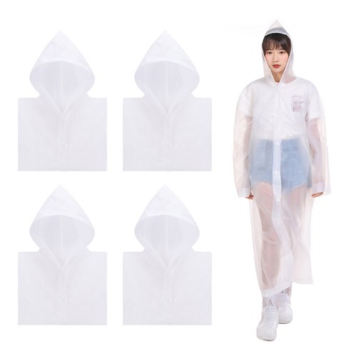   Base Alpha Essential High-Quality EVA Multiuse Raincoat 4 pieces