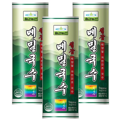 칠갑농산 메밀국수, 1kg, 3개