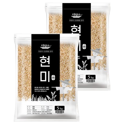 더담은 국산 현미, 5kg, 2개