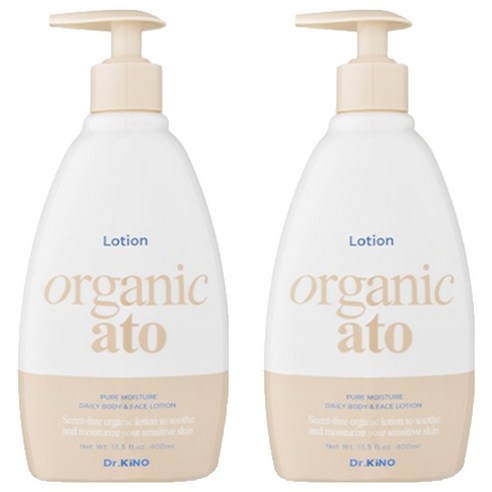 닥터키노 아기 유기농 보습케어 아토 로션, 2개, 400ml