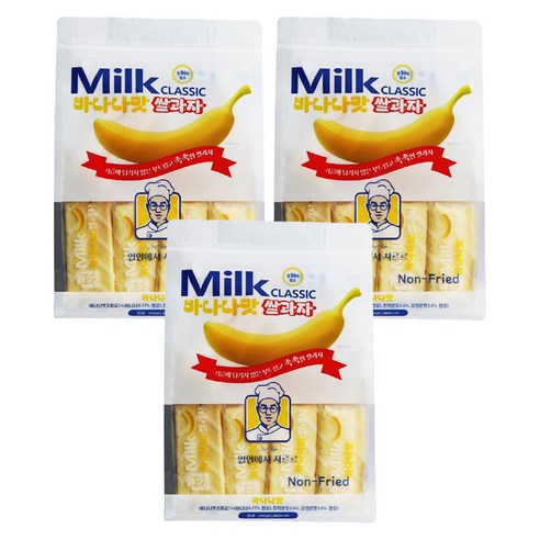 밀크클래식쌀과자 바나나맛, 240g, 3개