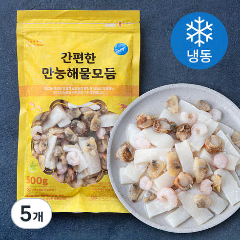 알찬해 간편한 만능 해물모듬 (냉동), 500g, 5개