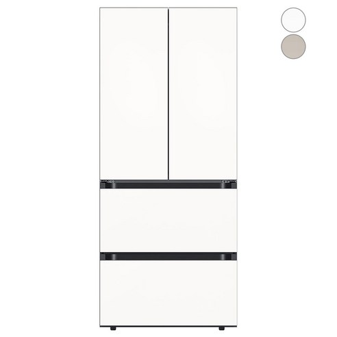 [색상선택형] 삼성전자 비스포크 키친핏 김치플러스 4도어 냉장고 420L 방문설치, RQ42B94P1AP
