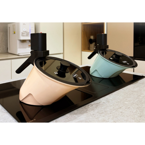 요리의 혁신, 롤팬 자동회전냄비 민트로 주방에 편리와 즐거움을 더하세요!