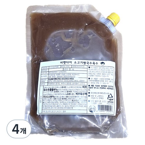 비엣타이 쌀국수 육수, 4개, 1kg