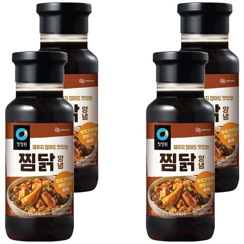 청정원 찜닭 양념, 500g, 4개
