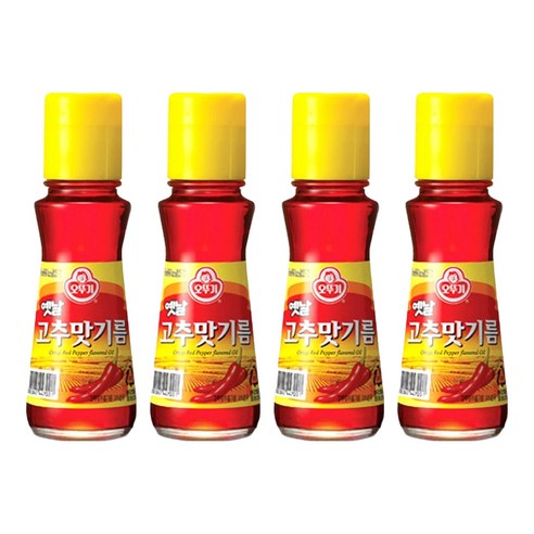 오뚜기옛날 고추맛 기름, 80ml, 4개