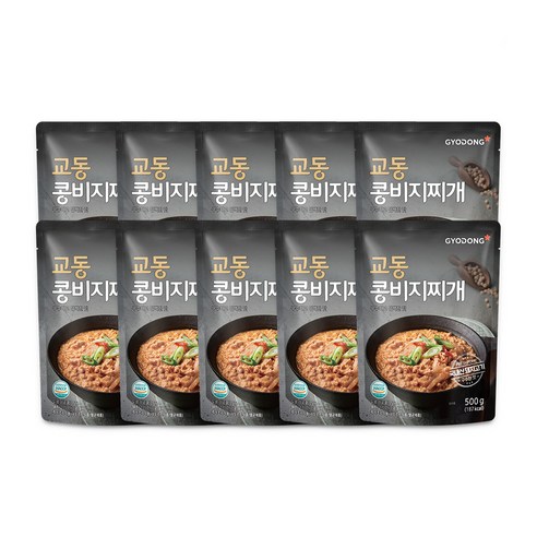 교동식품 콩비지찌개, 500g, 10개