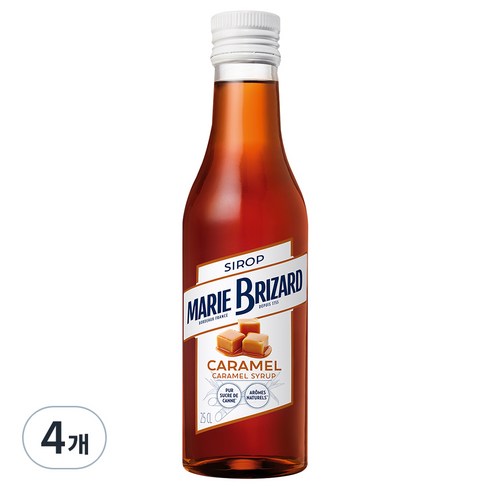 마리브리자드 카라멜 시럽, 250ml, 4개