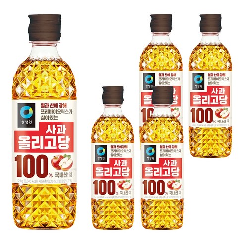 대상 청정원 사과 올리고당, 1.2kg, 5개