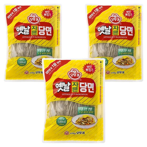 오뚜기옛날 자른당면, 500g, 3개