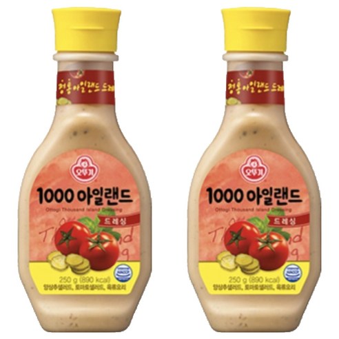 오뚜기 1000 아일랜드 드레싱, 250g, 2개