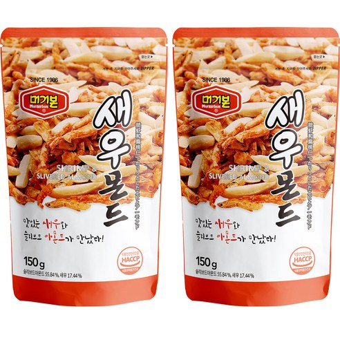 머거본 새우몬드 견과, 150g, 2개