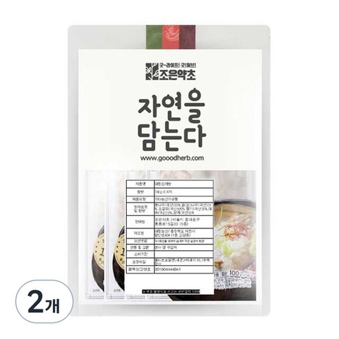 조은약초 대형 삼계탕, 400g, 2개