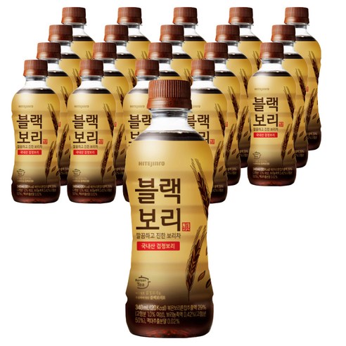 하이트진로 블랙보리 음료, 340ml, 20개