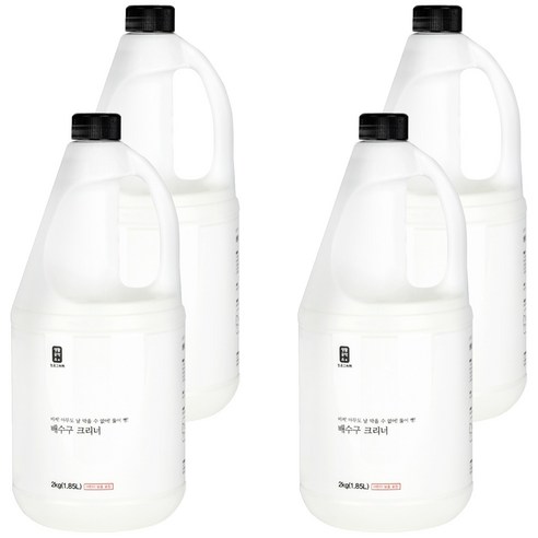 생활공작소 배수구 클리너, 1.85L, 4개