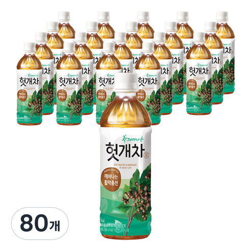 웅진 헛개차, 500ml, 80개
