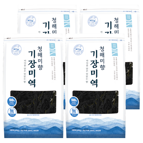 청해미향 기장미역, 100g, 4개