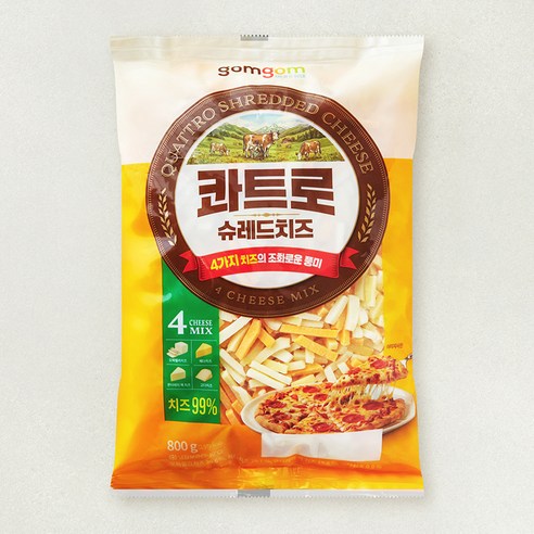 [로켓프레시] 곰곰 콰트로 슈레드치즈
