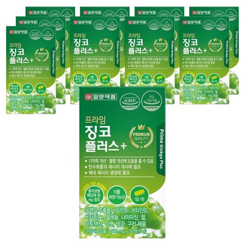 일양약품 프라임 징코 플러스, 30정, 10개