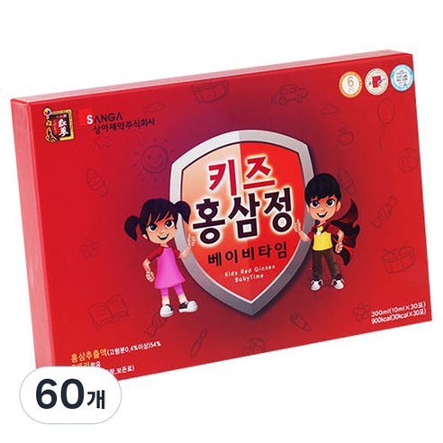상아제약 키즈홍삼정 베이비타임, 300ml, 2개