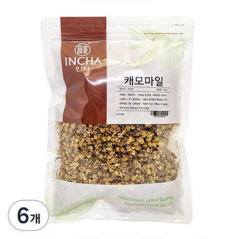 인차 캐모마일 꽃차 허브, 100g, 6개, 1개입
