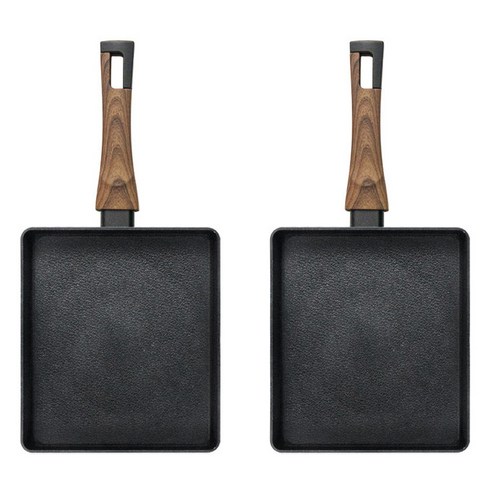 실바트 인덕션 까리노 IH 계란말이팬 블랙, 24cm, 2개