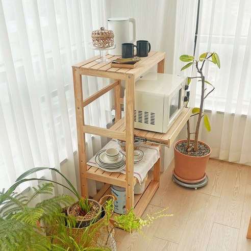 주방 공간을 변화시키는 에코DIY 다용도 수납장형 렌지대