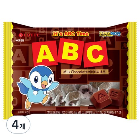 롯데 에이비씨(ABC) 초콜릿, 187g, 1개