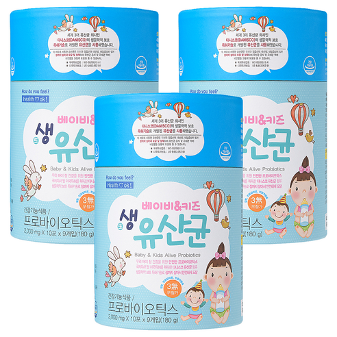 헬퍼장 베이비 앤 키즈 생유산균, 180g, 3개