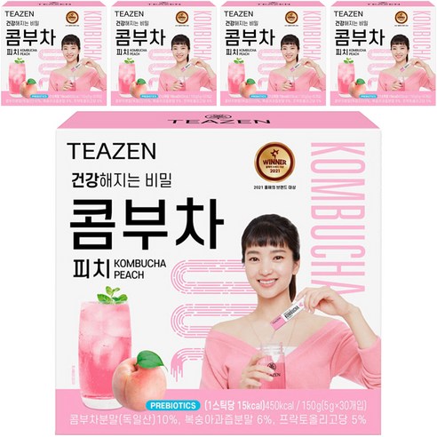 티젠 콤부차 피치, 5g, 150개