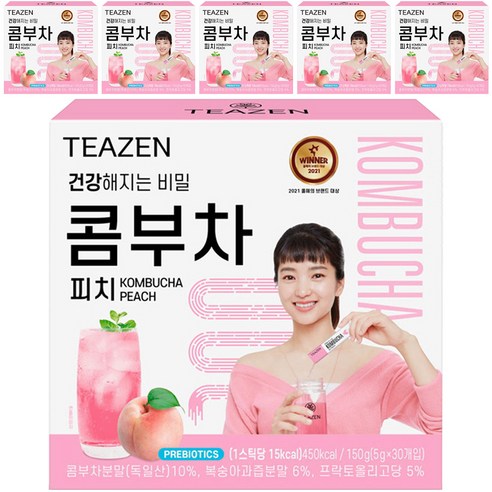 티젠 콤부차 피치, 5g, 180개