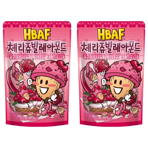 바프 체리쥬빌레 아몬드, 190g, 2개