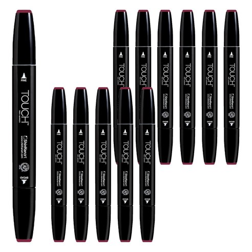 터치 트윈 마카 R1 WIND RED, 12개, 1색