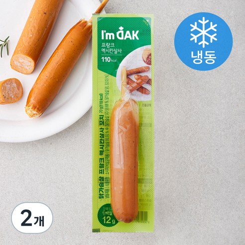 아임닭 닭가슴살 프랑크 멕시칸살사 꼬치 (냉동), 70g, 2개