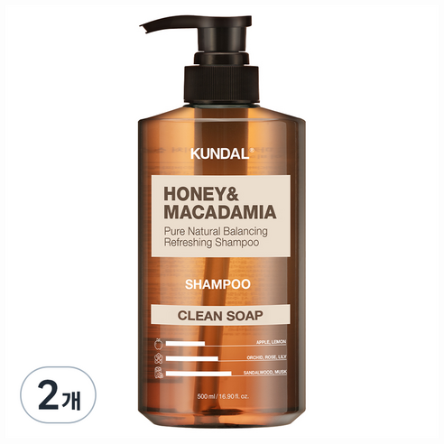 쿤달 허니 앤 마카다미아 샴푸로 모발을 건강하게 관리하세요 쿤달네이처샴푸클린솝